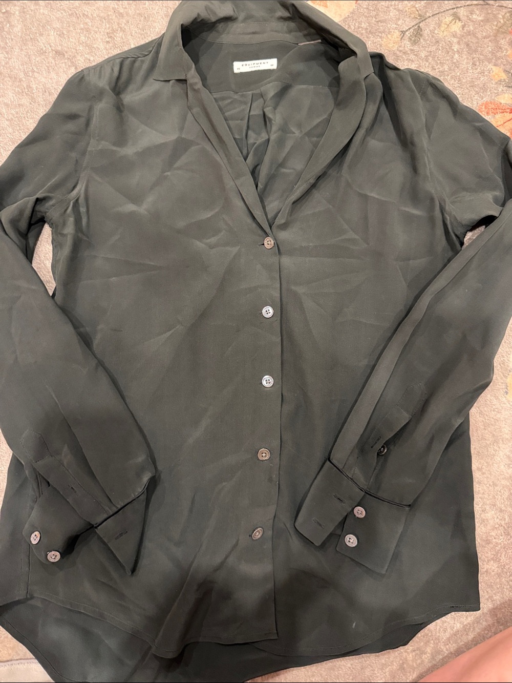 EQUIPMENT black silk blouse